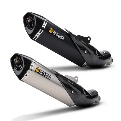 with Hexagonal Carbon Head and | Motorcycle exhaust pipe