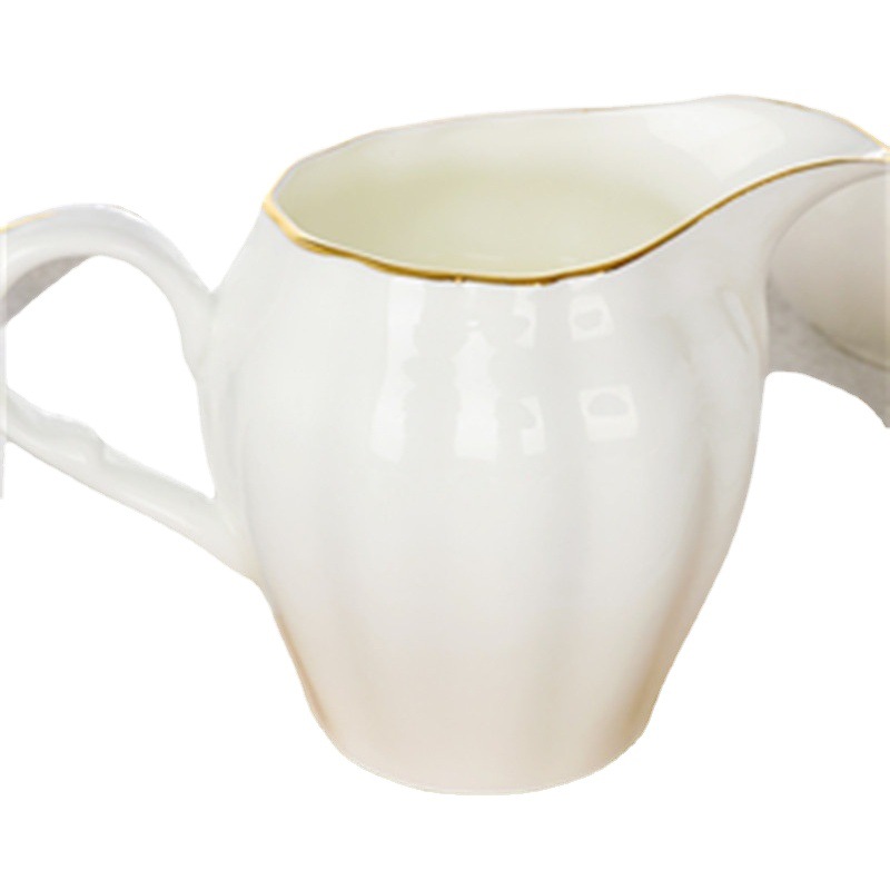 White Bone China British European Ceramic Afternoon Tea Milk Cup Milk Cup Milk Pot Coffee Supporting Utensils Wine Dispenser Milk Tank