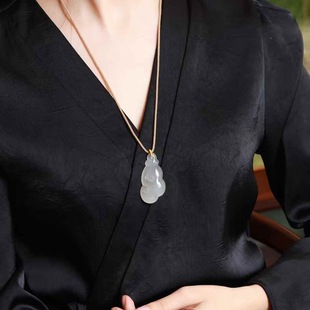 Jade Crafts Natural Xinjiang Hetian Jade Qinghai Material Old Material Ice Smoke Purple Ruyi Pendant for Men and Women Pendant Delivery Certificate