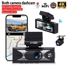 跨境4K双镜头行车记录仪高清超广角夜视WiFi前后双录GPS车载记录