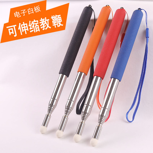 Wholesale teaching retractable pointer stainless steel baton teaching stick electronic whiteboard available for teachers