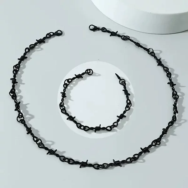 Thorn and Thorn Set Necklace Export Personalized Necklace Men's and Women's Jewelry European and American Hip-Hop Trendy Brand Ins Style Cross-Border