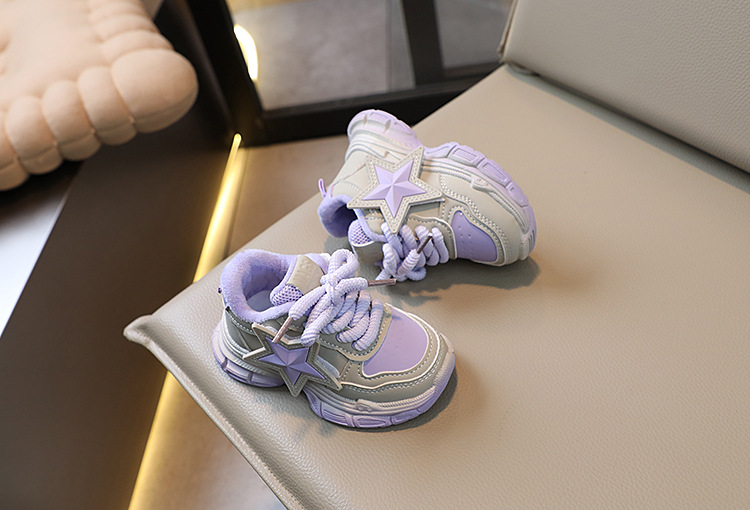 Zapatos deportivos para niños con suela ligera de invierno, edición coreana, dos zapatos de algodón para niños y niñas de 1 a 6 años_voghion.com