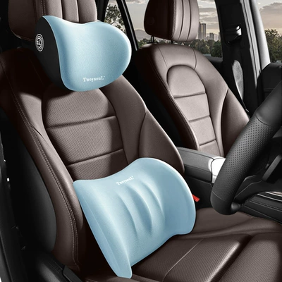 Waist support — accessories driver waist support wholesale - maca-green-not-tired-after-sitting-for-a-long-time-1-headrest-30-times-high-elastic-space-memory-foam