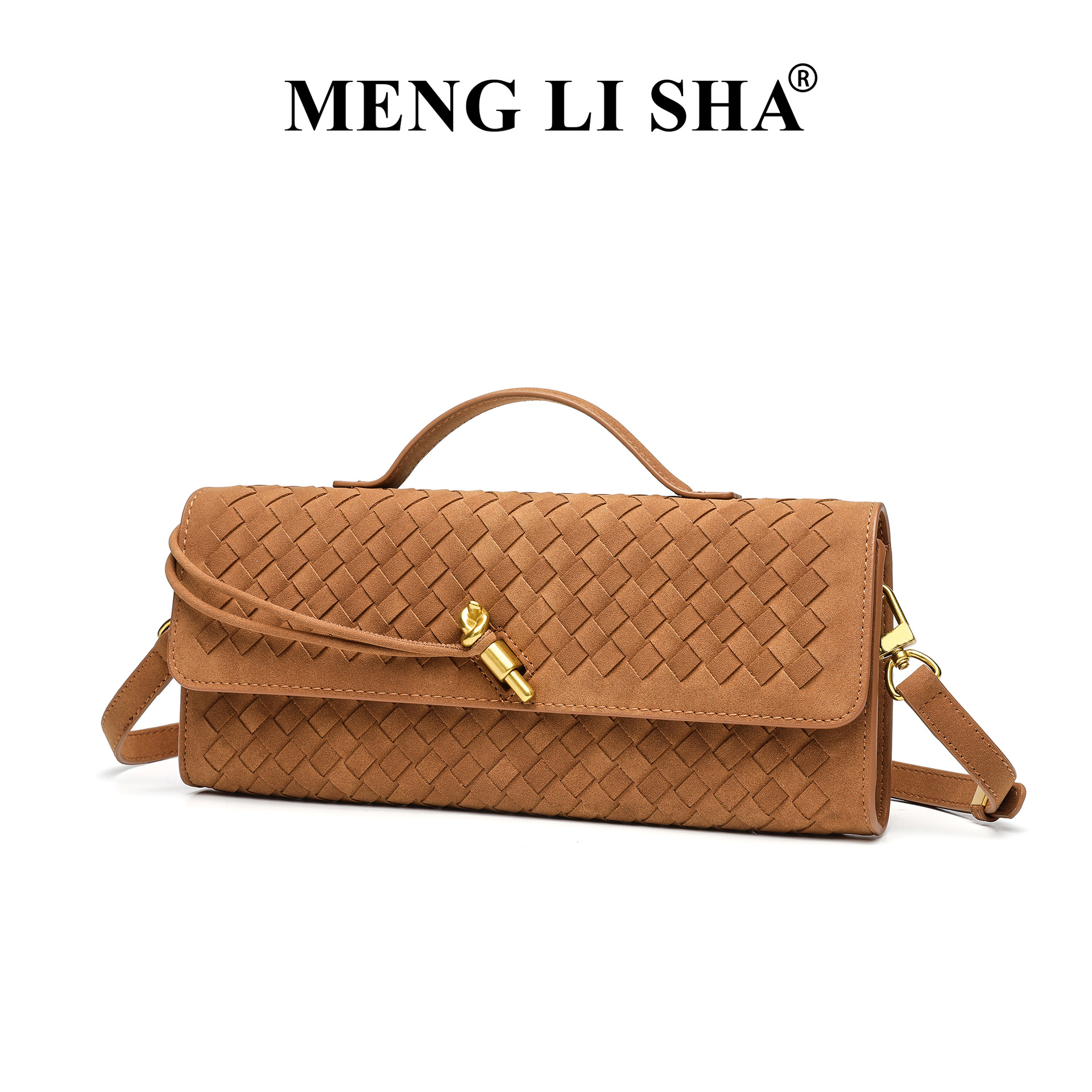 Autumn/Winter New Suede Woven Bag - Commuter Clutch Evening Bag For Women, Vintage Luxury Shoulder & Crossbody Accordion Bag - Thumbnail 3
