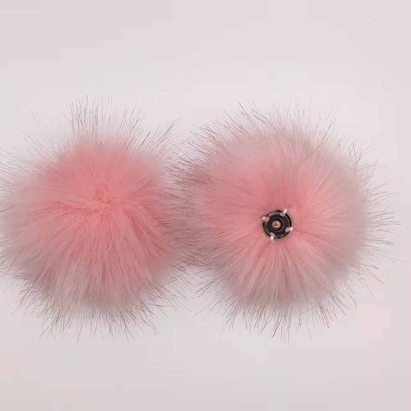 Bola de piel de zorro Bola de piel artificial imitación zorro mapache Bola de piel ropa zapatos y sombreros Accesorios de bola de piel fábrica al por mayor