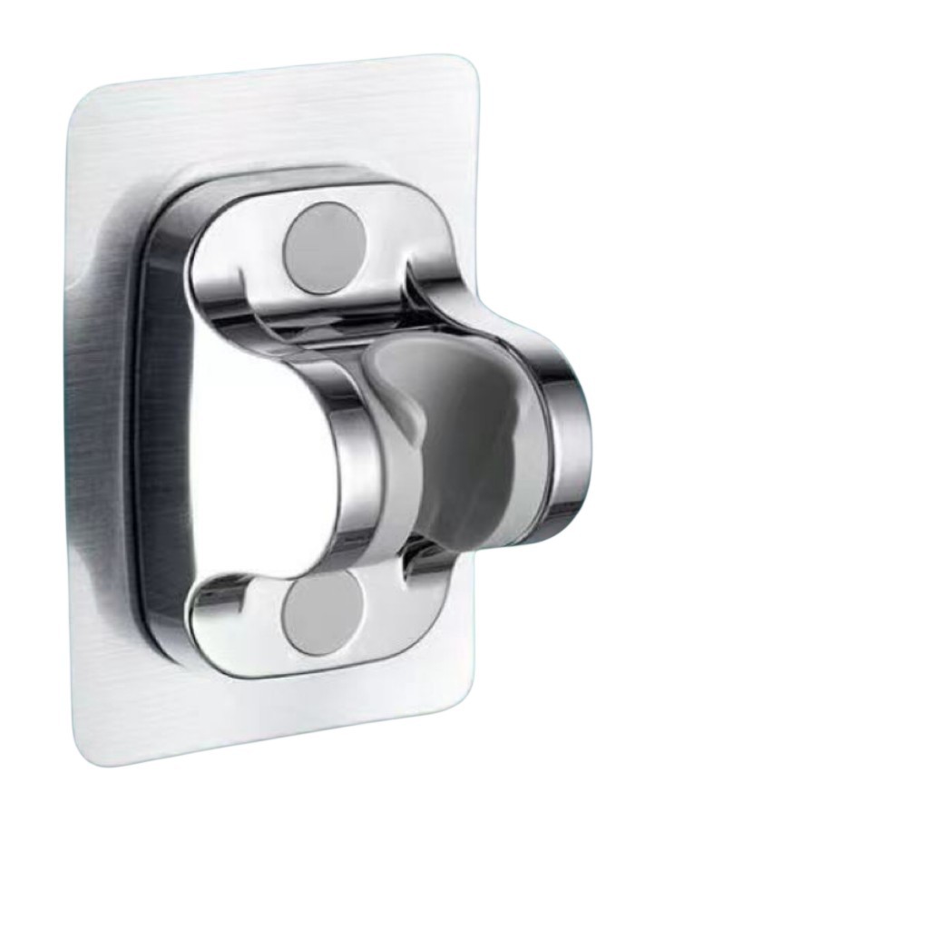 Baño ducha punzón-libre de aluminio soporte de ducha fuerte adhesivo firme no duele espacio de la pared base de ducha de aluminio