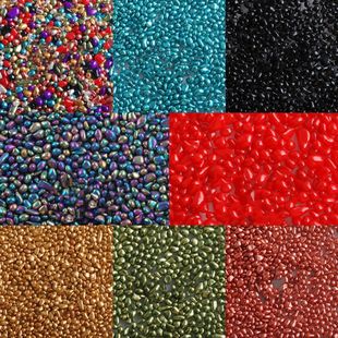 New Hot Sale Nail Art Small Round Stone 2-4mm Decorative DIY Goose Soft Stone Gum Drop Filler Small Bag