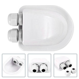 Waterproof ABS caravan boat roof mount black Ip68 Solar cable entrance seal box