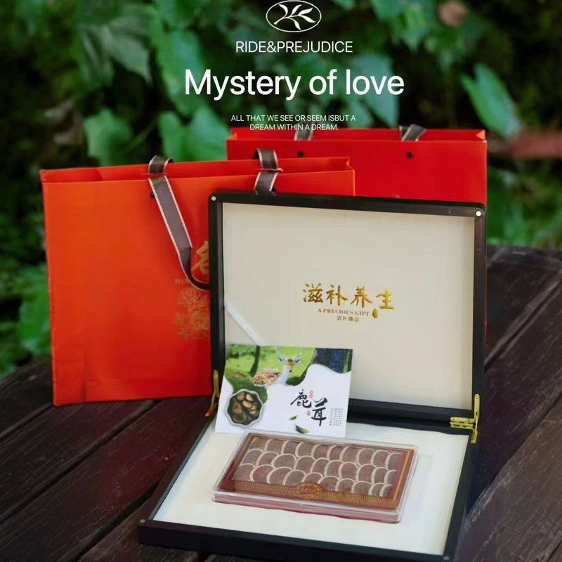鹿茸片批发礼盒装东北吉林鹿茸红粉片血片代发送礼泡酒滋补|undefined