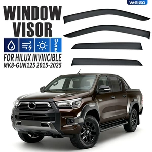 Suitable for Toyota Hilux Invincible Window Visor Rain or Shine Shield (Europe)