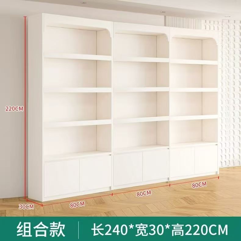 展示柜产品化妆品货架样品美容院置物架美甲多层玻璃门陈列柜子|undefined