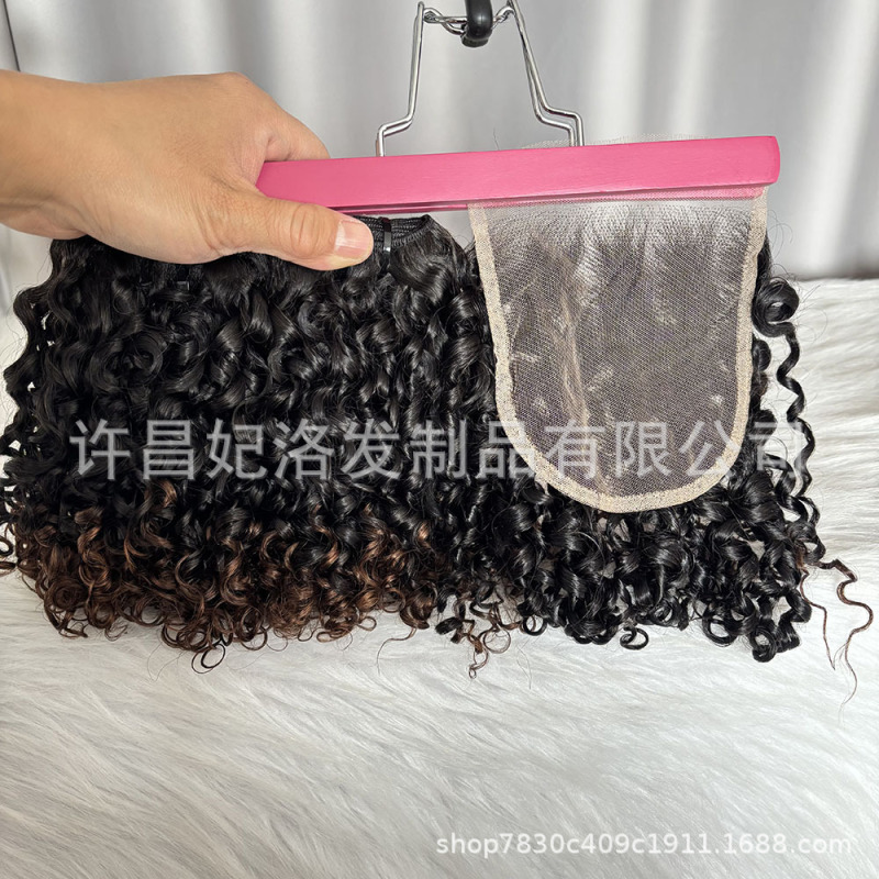 Ombre Color T1B/4 Pixie Curly Sdd Vietnam Hair Vietnamese Grade One Human Hair