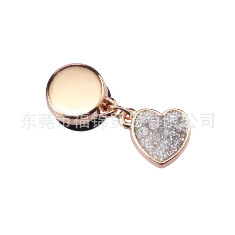 Nuevos accesorios de zapatos de hormigón, botones de zapatos de fruta metálica, accesorios de zapatos de flores del centro comercial