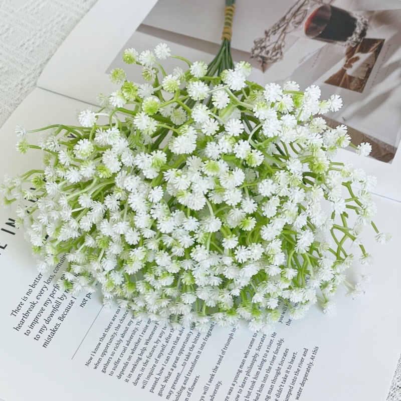 Gypsophila Bouquet Wedding Popular Plastic Artificial Flowers Dried Flowers Wedding Bouquet Decoration Flower Arrangement Gypsophila Artificial Flowers