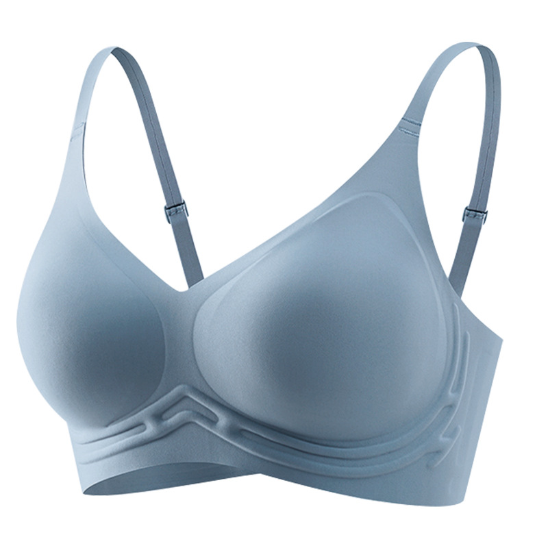 3D soporte suave tira de jalea ropa interior para mujeres push up anti-caída sujetador de ajuste de pecho grande pequeño 219