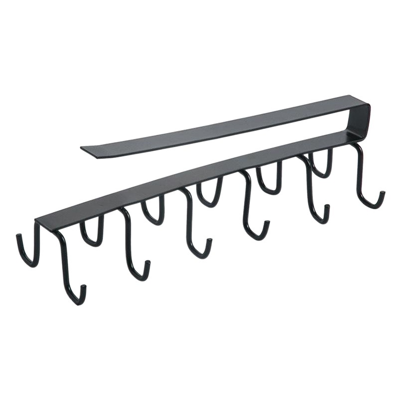 Armario de cocina de hierro gancho de cocina gancho de fila de cocina estante de almacenamiento montado en la pared percha de carga estante de almacenamiento de doble fila