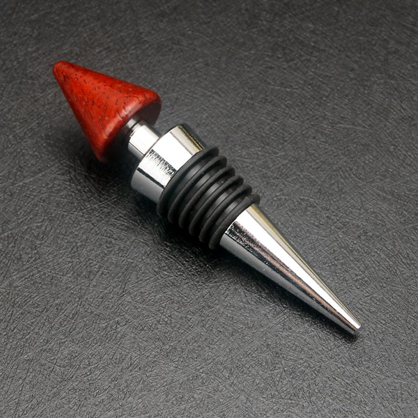 Mahogany tip-6 wire red wine stopper