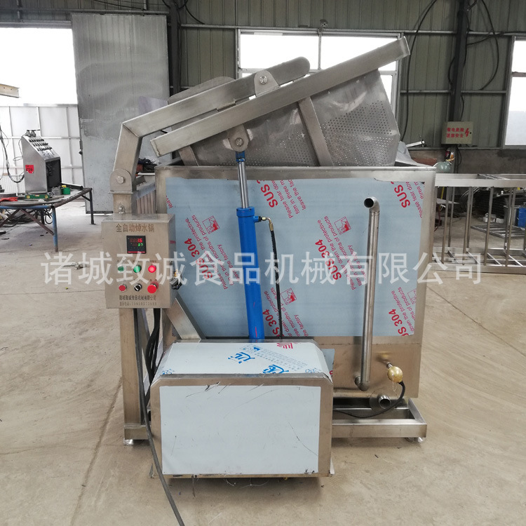 厂家直供蒸汽漂烫槽 液压翻筐出料漂烫槽 304高温不变形漂烫池