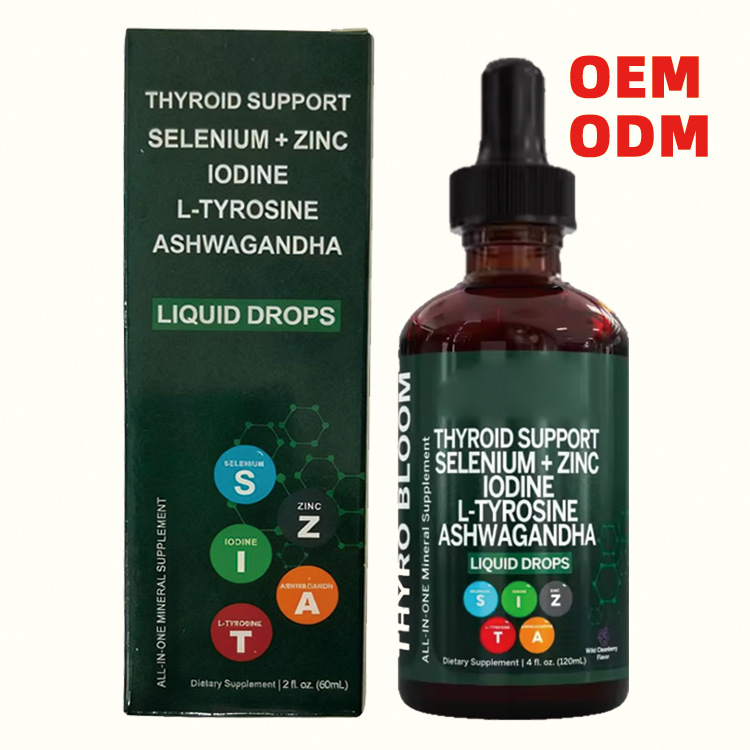In-Stock Thyroid Support Thyroid Health Support Drops with Selenium, Zinc, and Iodine, Exclusively for Cross-Border Trade