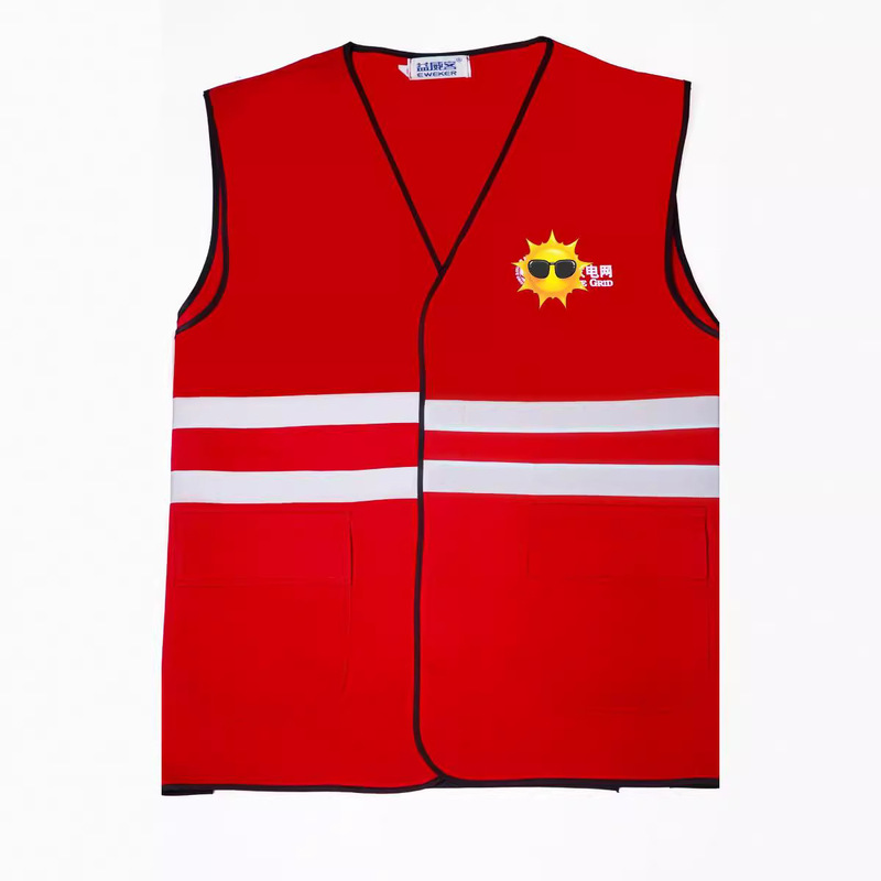 Outdoor Construction Work Cotton Reflective Vest, Can Be Printed or Embroidered