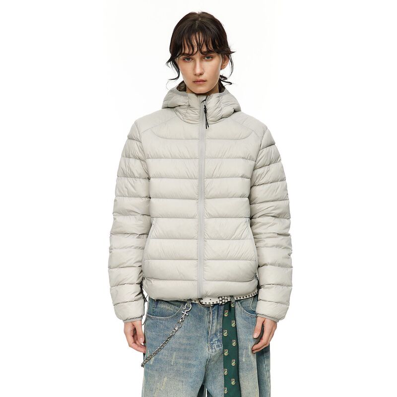 Winter New Ribbed down Jacket with Hood, Slimming Thickened Lightweight Cotton Coat, Loose and Warm Inner Lining Winter New Ribbed down Jacket with Hood, Slimming Thickened Lightweight Cotton Coat, Loose and Warm Inner Lining