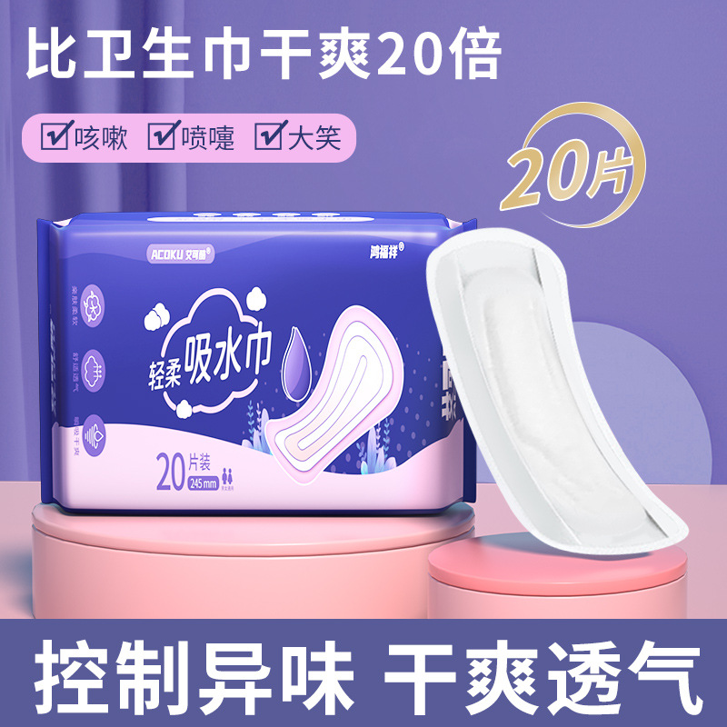 Adult Urine Leakage Special Pad Sanitary Napkin Female Pregnant Women Absorbent Invisible Diaper Paste Elderly Women Middle-aged and Elderly