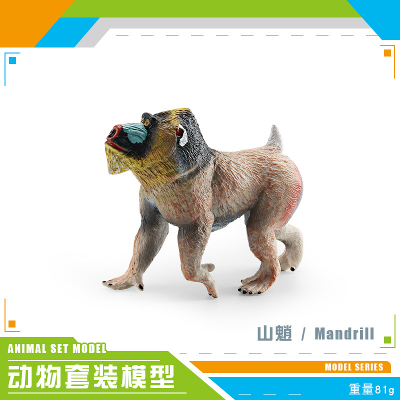 Transfronterizo simulación bosque animal africano blanco León negro corona Macaco hurón Manchuria jabalí Koala Python modelo juguete
