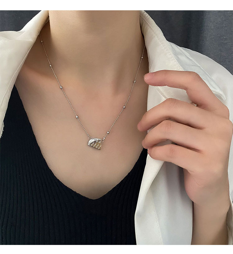 Simple Style Letter Titanium Steel Plating Necklace 1 Piece