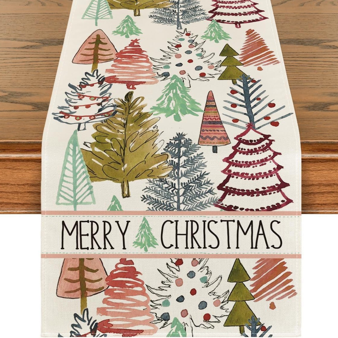 Transfronterizo 2024 Amazon nuevo muñeco de nieve de Navidad Santa linas bandejas de mesa bandejas de mesa de comedor de té