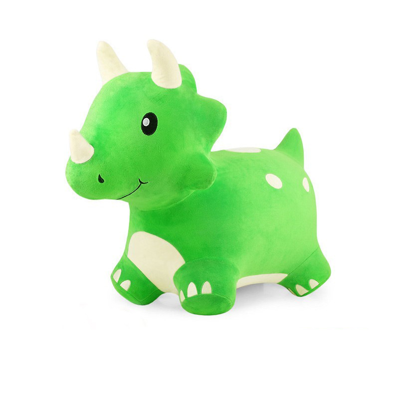 Cross-Border Children's Plush Toys Can Ride on Rocking Horses, Thickened Gift Mounts, Children's Jumping Horses, Inflatable Babies