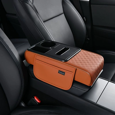 heightening pad, multifunctional central armrest Armrest box pad - small-size-vibrant-orange