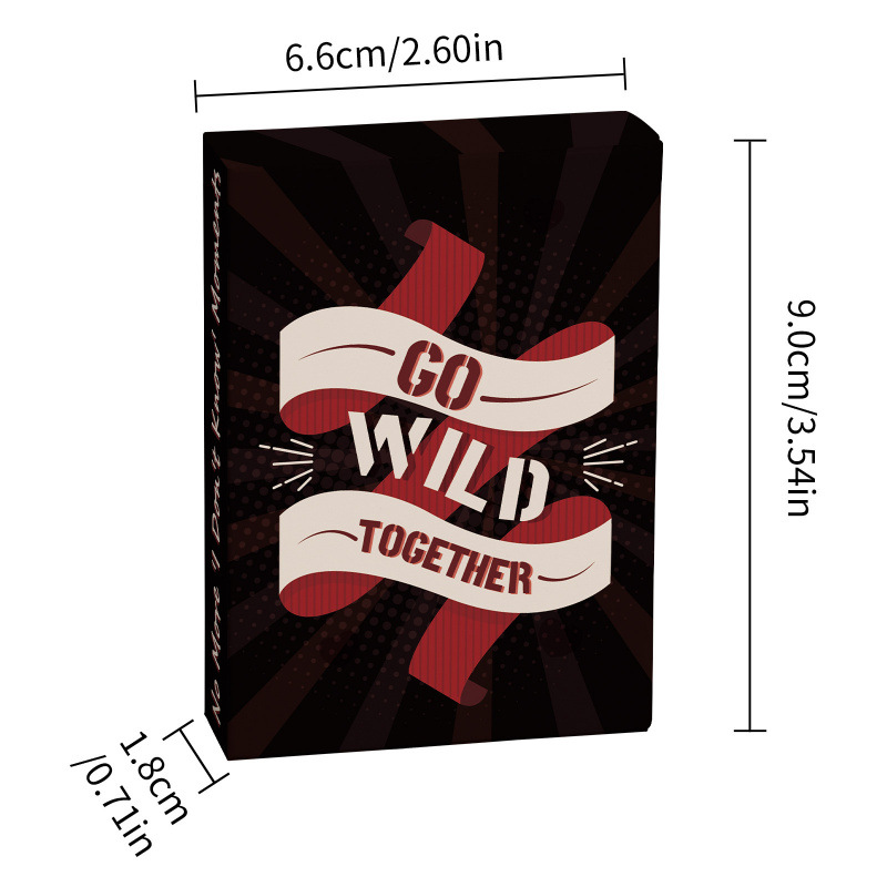 GO WILD New Cross-Border 46-Piece Couple Interactive Game Creative Anniversary Gift Scratch-Off Cards_voghion.com