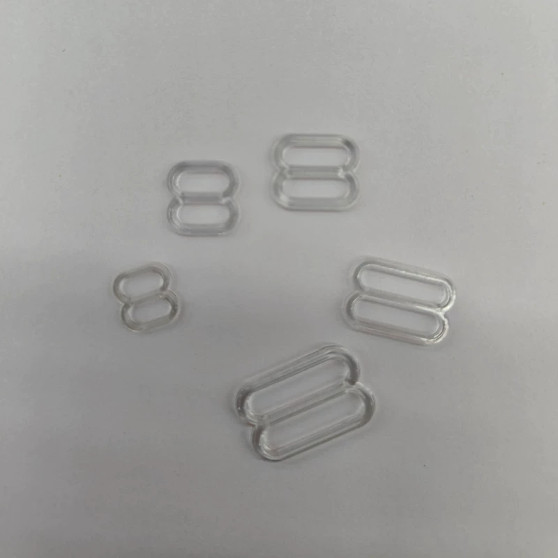 Предоставить пластиковую нейлоновую прозрачную регулируемую пряжку, аксессуары для бюстгальтера, аксессуары для нижнего белья, бикини, 8-словная пряжка