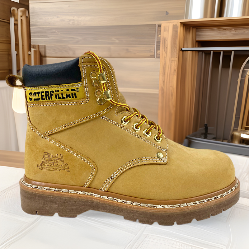 Foreign Trade Amazon Hot Cat Carter Men's and Women's Shoes Outdoor Top Layer Cowhide Couple's Crystal Bottom Martin Boots