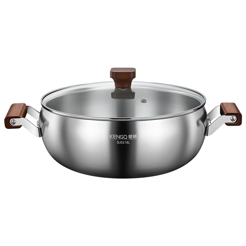 Hot pot de acero inoxidable 316L para hogares, nuevo tipo de limpieza, horno electromagnético especial, pan de pan