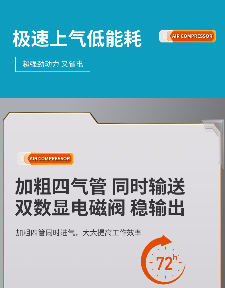 Chuanxun Silent Oil-Free Air Compressor Small Industrial Grade Air Compressor Portable Woodworking High-Pressure Air Pump