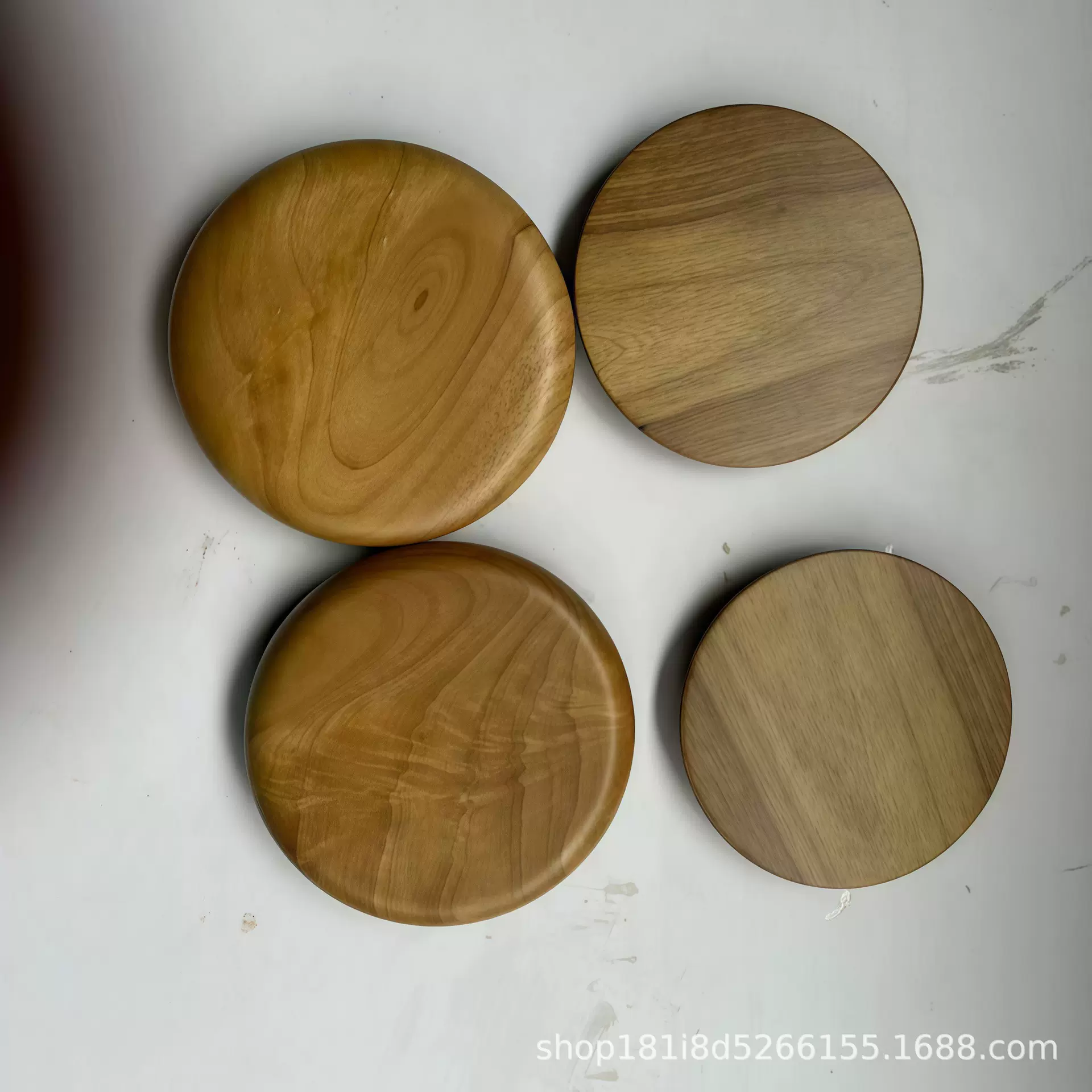 定制木制杯盖杯垫套配件橡胶木胡桃木榉木相思木