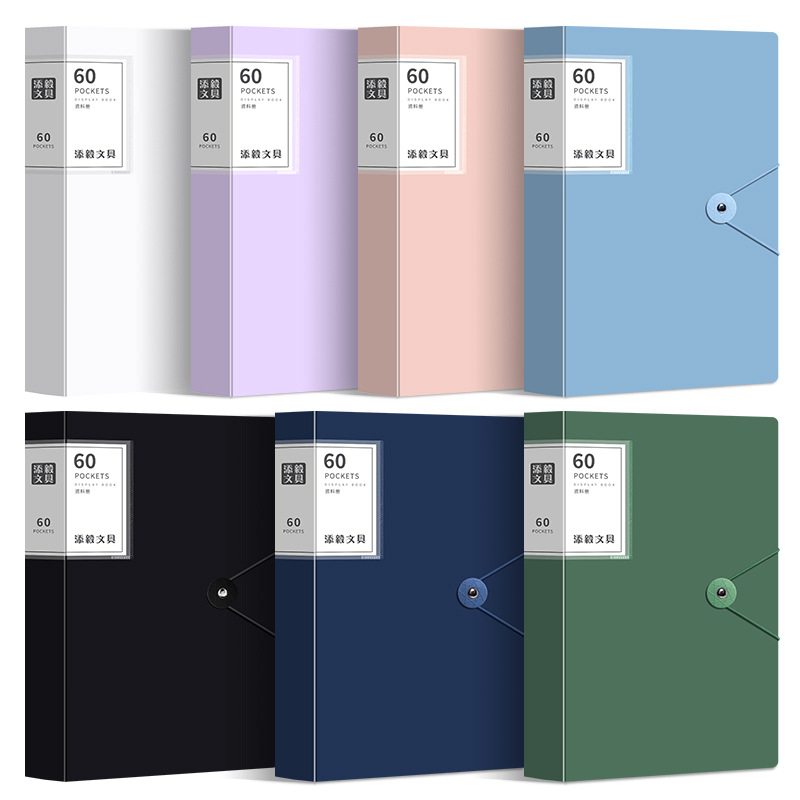 Bolsa de papel de prueba A4 folleto de datos carpeta de color folleto de estudiantes A4 bolsa de archivos transfronterizos papelería al por mayor