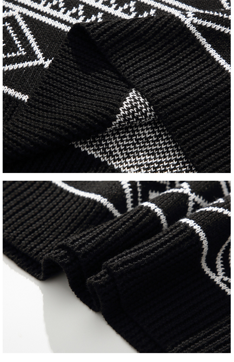 Men's Knitted Sweater Casual Winter Pullover For Men_voghion.com