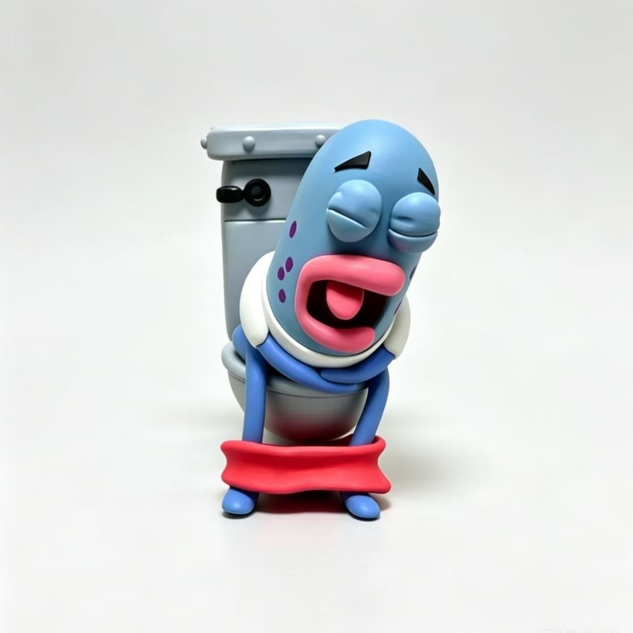 Popular Beach City Toilet Fish Car Ornament, Ugly Fish Figurine, Car Center Console Decoration, Creative Roof Ornament