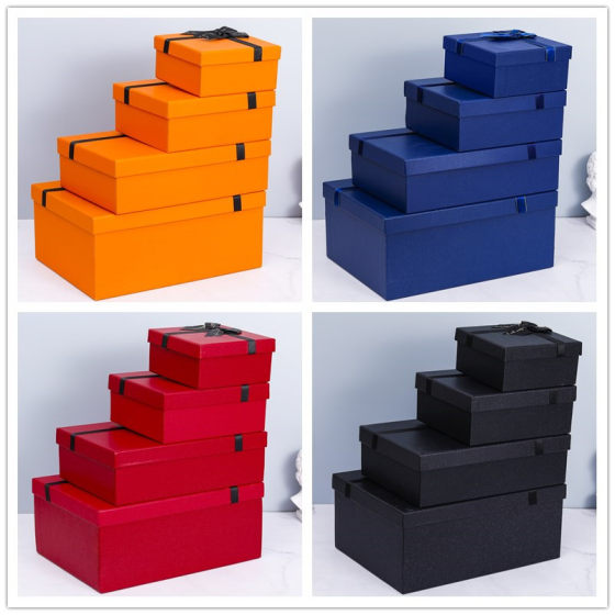 Spot Kraft paper book type flip box students will gift packaging gift box company annual meeting gift box empty box wholesale
