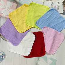 20*20纯色彩色素色幼儿园毛巾小方巾棉吸水蛋糕毛巾材料画室手巾