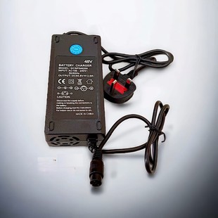Electric scooter 48V2A3A54.6V English European standard product word head aviation head lithium battery charger