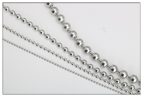 Stainless steel wave chain, ball chain, titanium steel necklace, diy curtain, roller blind, bead chain, bag chain, luggage chain wholesale