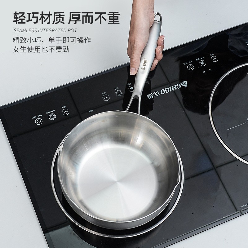 Procesamiento personalizado 304 de acero inoxidable leche olla de fideos de vapor japonés olla de cocina de cocina de cocina de cocina