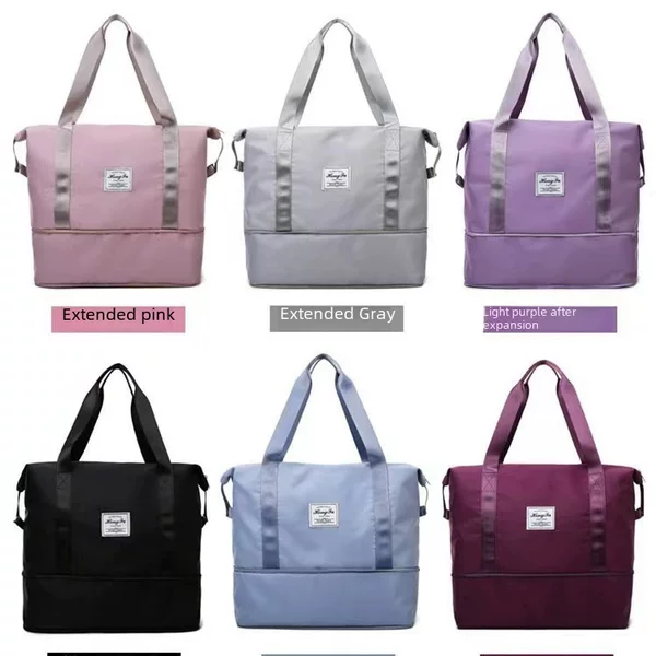 Factory wholesale cross-border large-capacity gym bag Oxford waterproof luggage bag handbag wet and dry separation sports shoulder