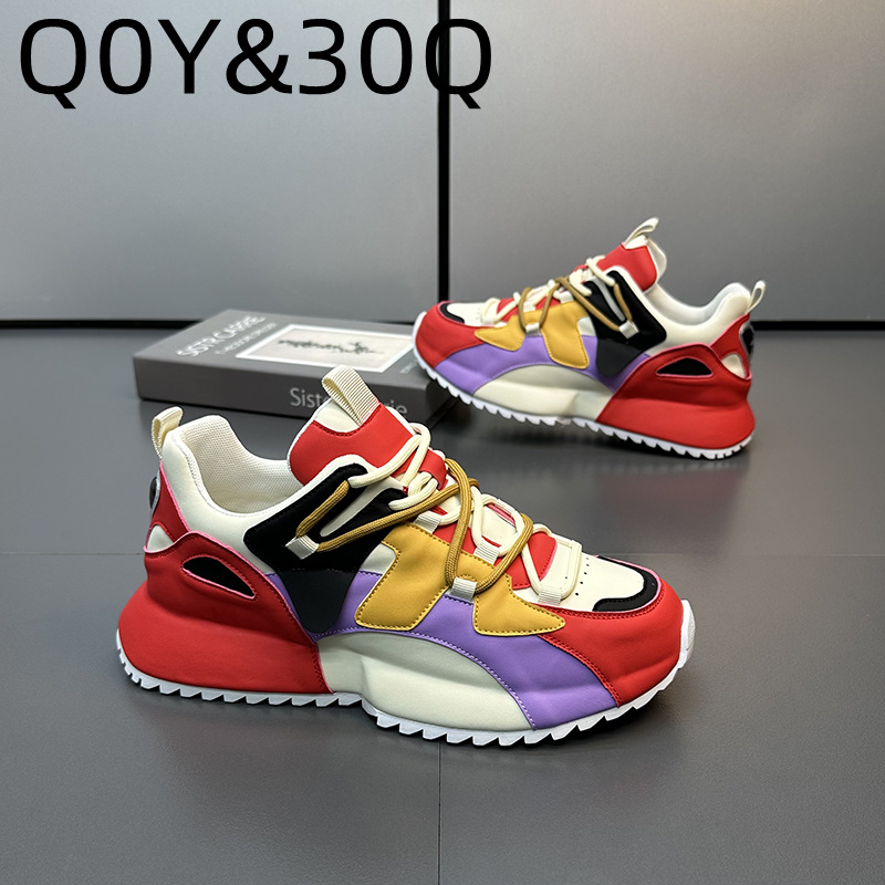 Модная универсальная мужская трендовая демисезонная обувь для отдыха, дышащие туфли, осенняя, в корейском стиле