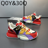 Модная универсальная мужская трендовая демисезонная обувь для отдыха, дышащие туфли, осенняя, в корейском стиле