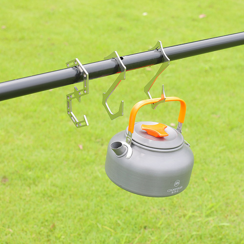 Outdoor S-shaped hook camping stainless steel simple metal hook carabiner connection buckle storage storage hook